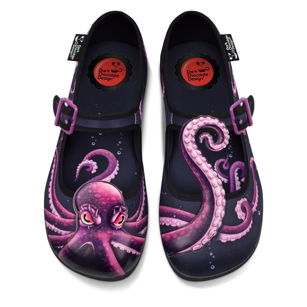 Hot Chocolate Design Chocolaticas Funky Canvas Women's Mary Jane Flat Shoes — view 49