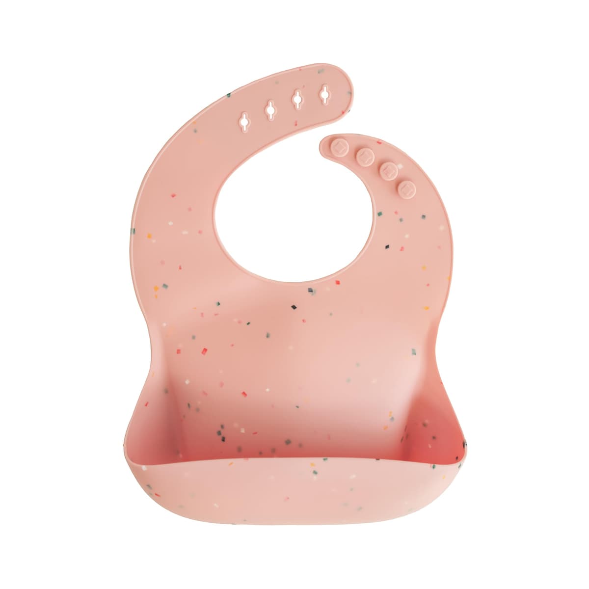 Mushie Baby Silicone Bib | Adjustable Fit Waterproof Bibs | Easy Wipe Baby Feeding Bibs | 4 Adjustable Sizes with Deep Front Pockets | 100% BPA and Phthalate Free — view 20
