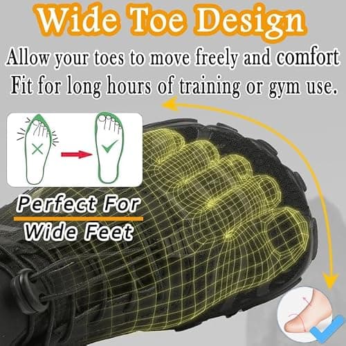 MIFAWA Barefoot Shoes Men Women Minimalist Shoes Zero Drop Workout Cross-Trainer Hiking Water Wide Toe Box Hike Footwear Grounded for Women Black — view 3