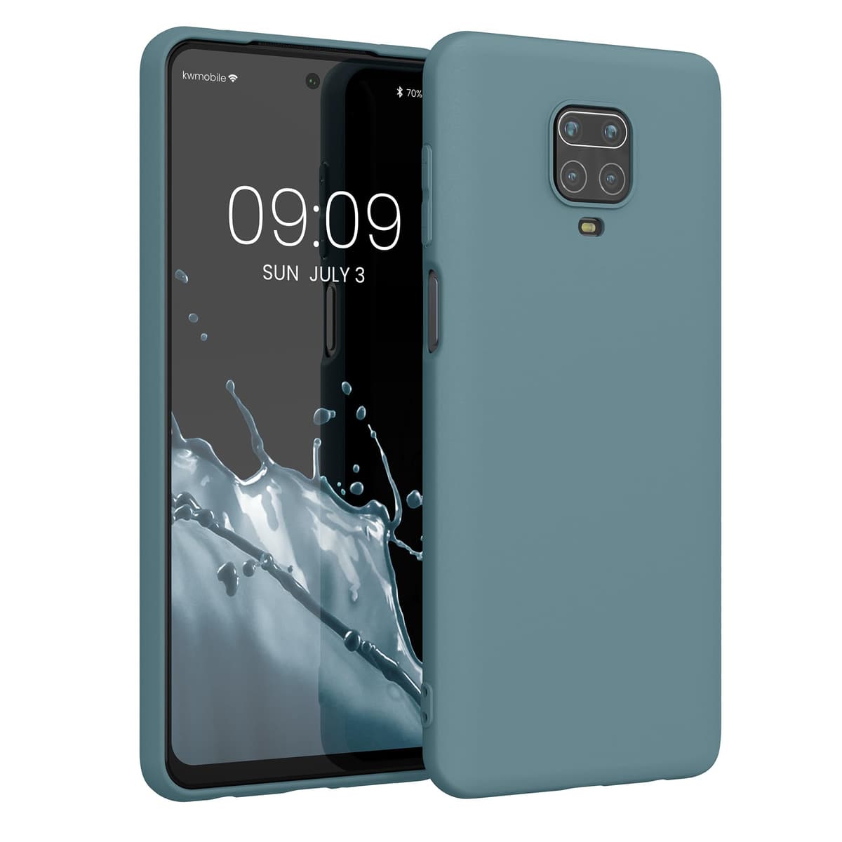 kwmobile Carcasa Compatible con Xiaomi Redmi Note 14 Pro 5G / Poco X7 Funda - Funda Ultrafina de TPU con Bordes elevados - Lavanda Metalizado — view 331