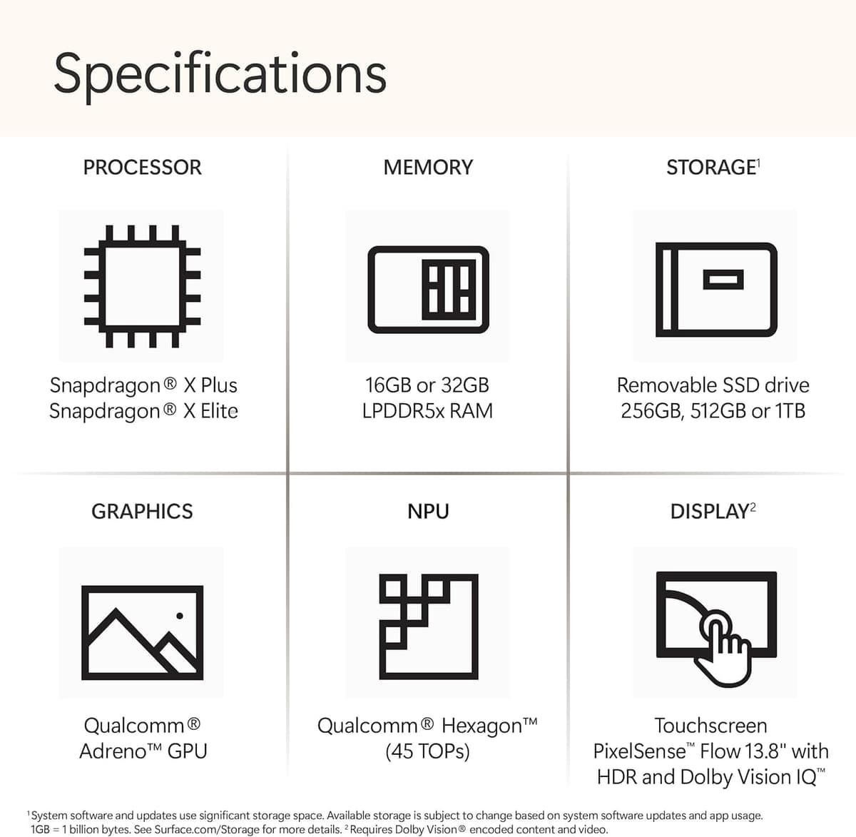 Microsoft Surface Laptop | Copilot+ PC | 13.8” Touchscreen | Snapdragon® X Elite (12 cores) | 16GB Memory | 1TB SSD | 2024 Model, 7th Edition | Sapphire — view 12