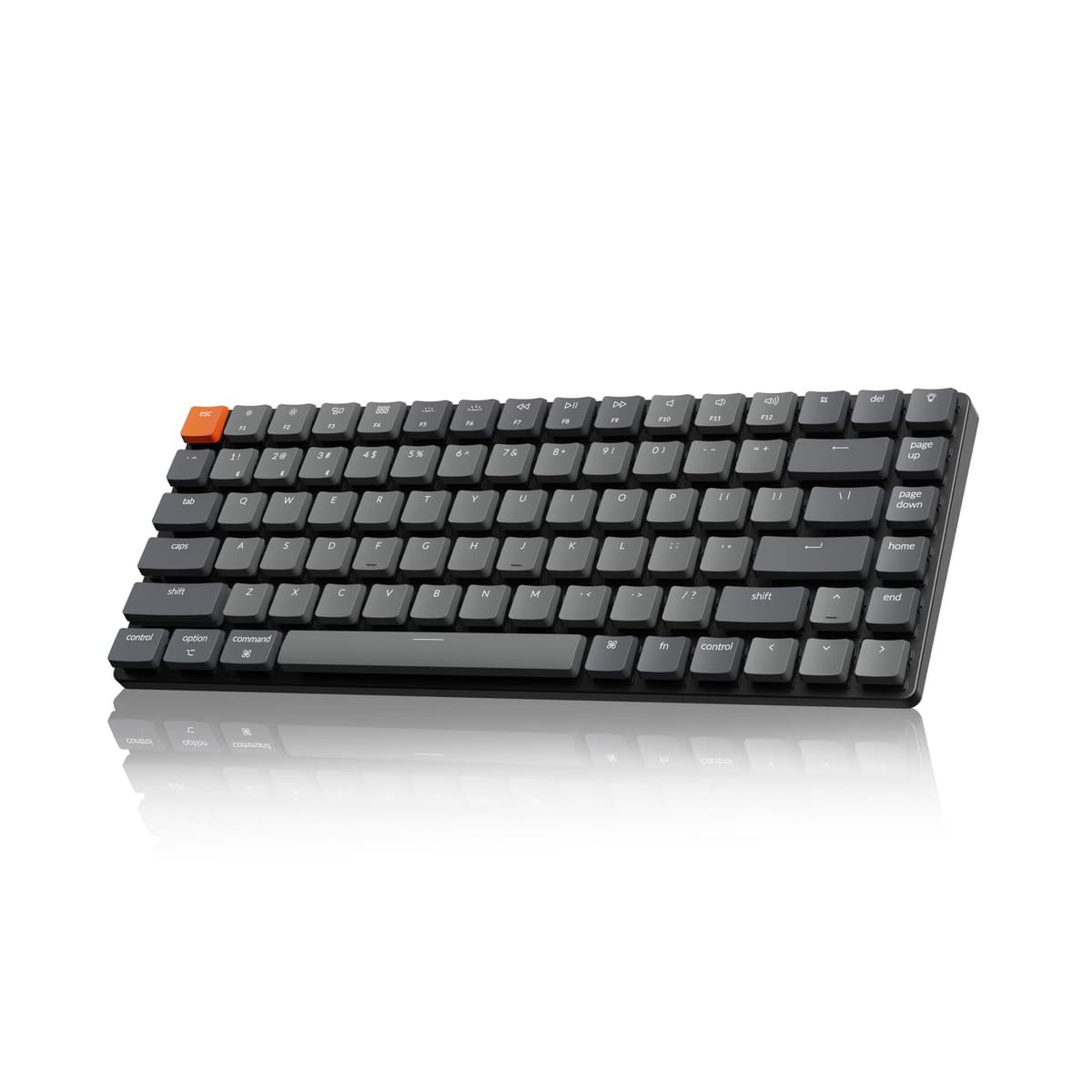 Keychron K3 Version 2, 84 Keys Ultra-Slim Wireless/Wired Mechanical Keyboard with White LED Backlit, Low-Profile Gateron Mechanical Blue Switch Compatible with Mac Windows — view 8
