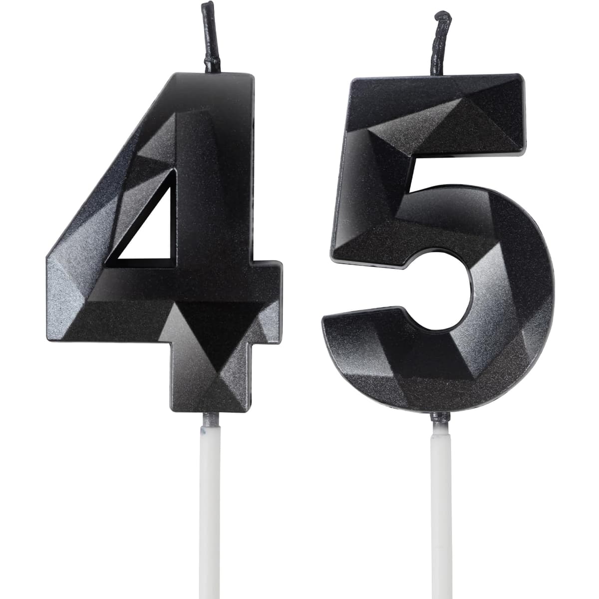 Yiran 50th Birthday Candles, Gold Number 50 Happy Birthday Candles, Cake Topper Decorations for Birthday Party, Wedding Anniversary Celebration Supply — view 29