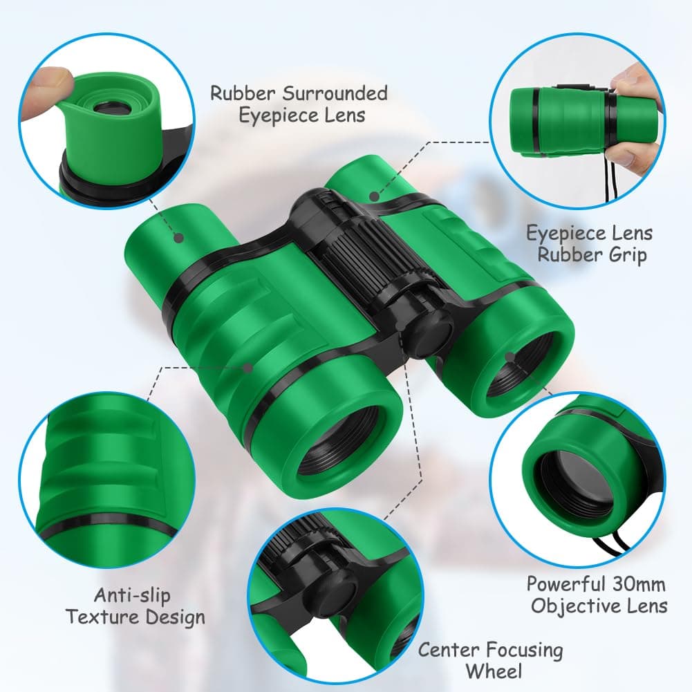 OSDUE Kids Telescope - 4x30 High Resolution Binoculars for Kids' Educational Learning and Outdoor Sports Play, Gifts for Age 3-12 Boys and Girls — view 3