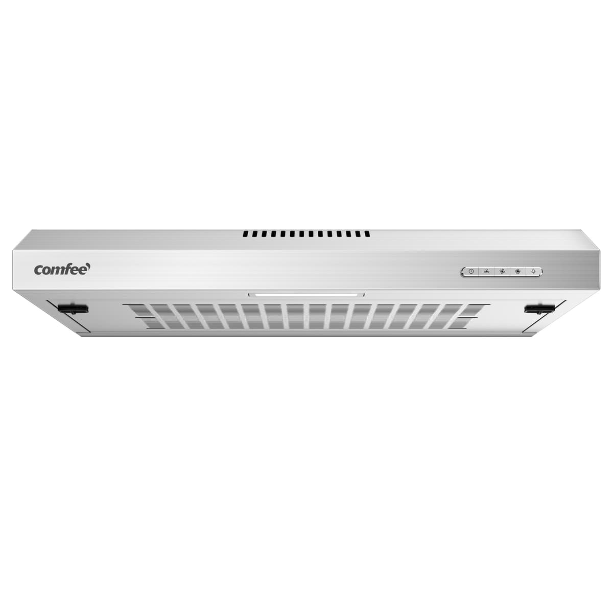 COMFEE' Visor Cooker Hood SLIF17SS-60 LED Extractor Hood Under Cabinet Hood Wall Mounted Extractor Fan Kitchen 600 mm Top Vented Range Hood - Stainless Steel, 60 cm