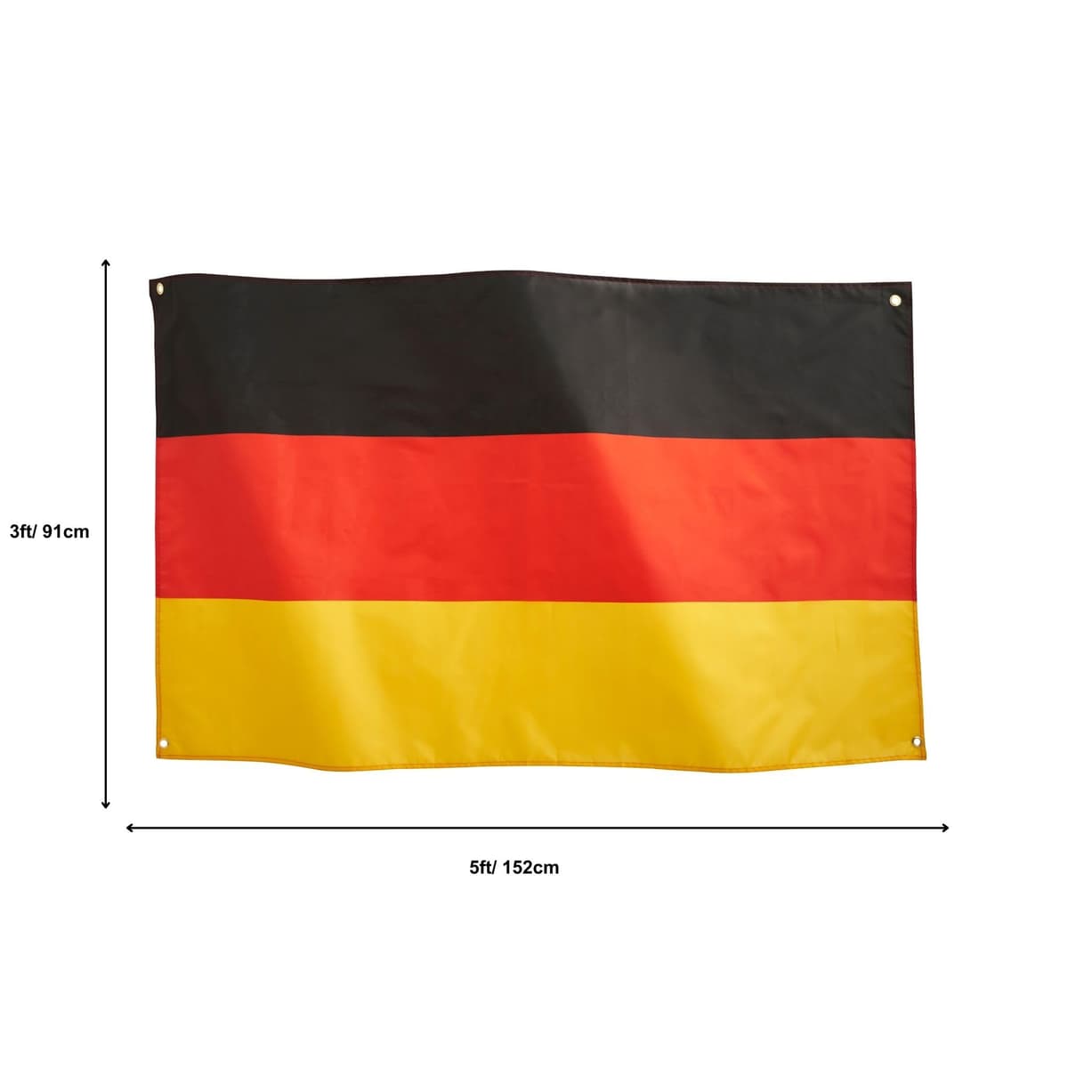 Runesol Cornwall Flag - 91x152cm, 3ft x 5ft, Cornish Flag, 4 Grommets, Eyelet in Every Corner, Premium Quality, Inside & Outside Use, Vivid Colours — view 1036