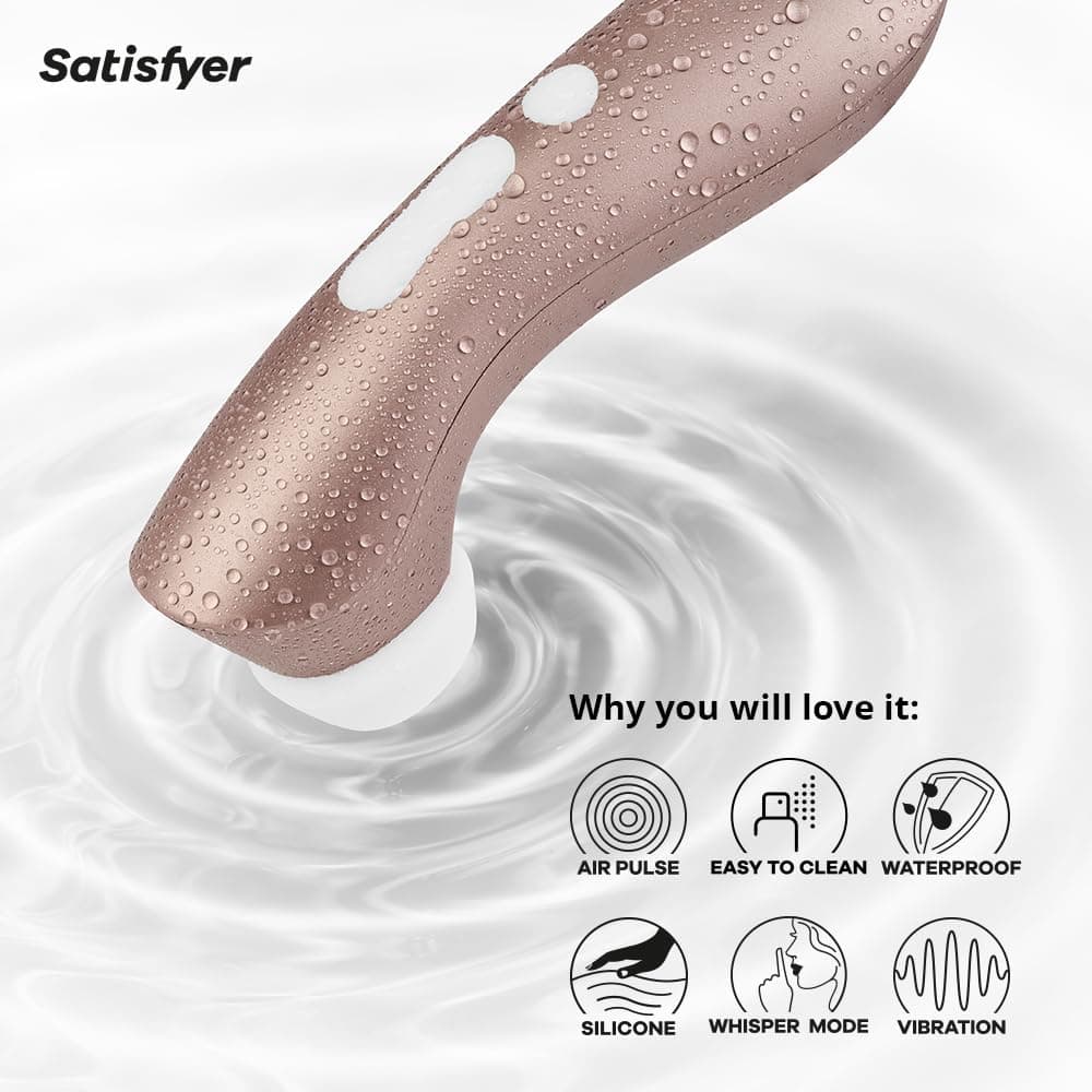 Satisfyer Pro 2 Plus | oro rosa | vibrador y estimulador de clítoris para mujer | juguete sexual extremo | vibrador erótico de ondas de presión para ella — view 4