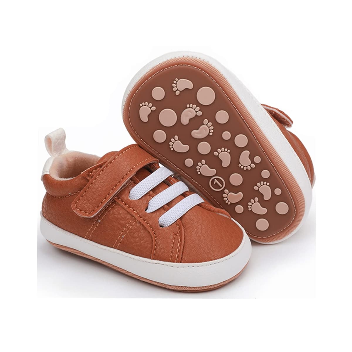 RVROVIC Baby Boys Girls Sneakers Anti-Slip Oxford Loafer Flats Infant Toddler PU Leather Soft Sole Baby Shoes — view 26