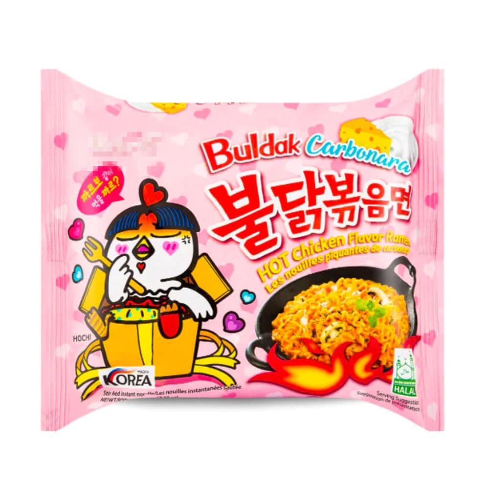 YIJIA | Pack 5 Paquetes mezclados B Ramen Coreano instantáneo Shin Ramyun, de Kimchi, de Chapagetti, Carbonara y de Queso — view 3