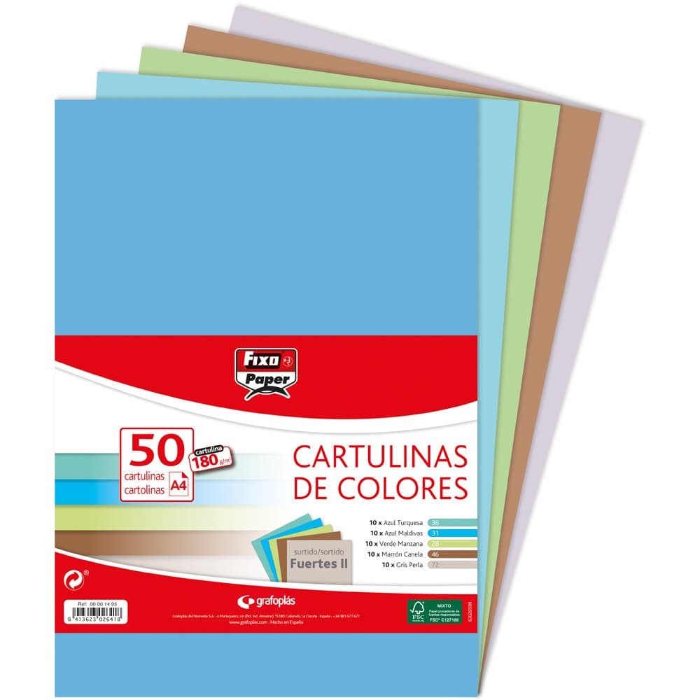 Fixo Paper 11110470 - Pack de 100 – Cartulina blanca A4, 180g — view 24