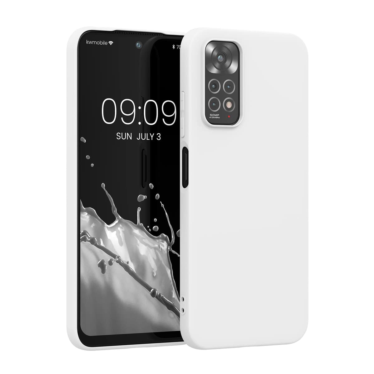 kwmobile Carcasa Compatible con Xiaomi Redmi Note 14 Pro 5G / Poco X7 Funda - Funda Ultrafina de TPU con Bordes elevados - Lavanda Metalizado — view 100
