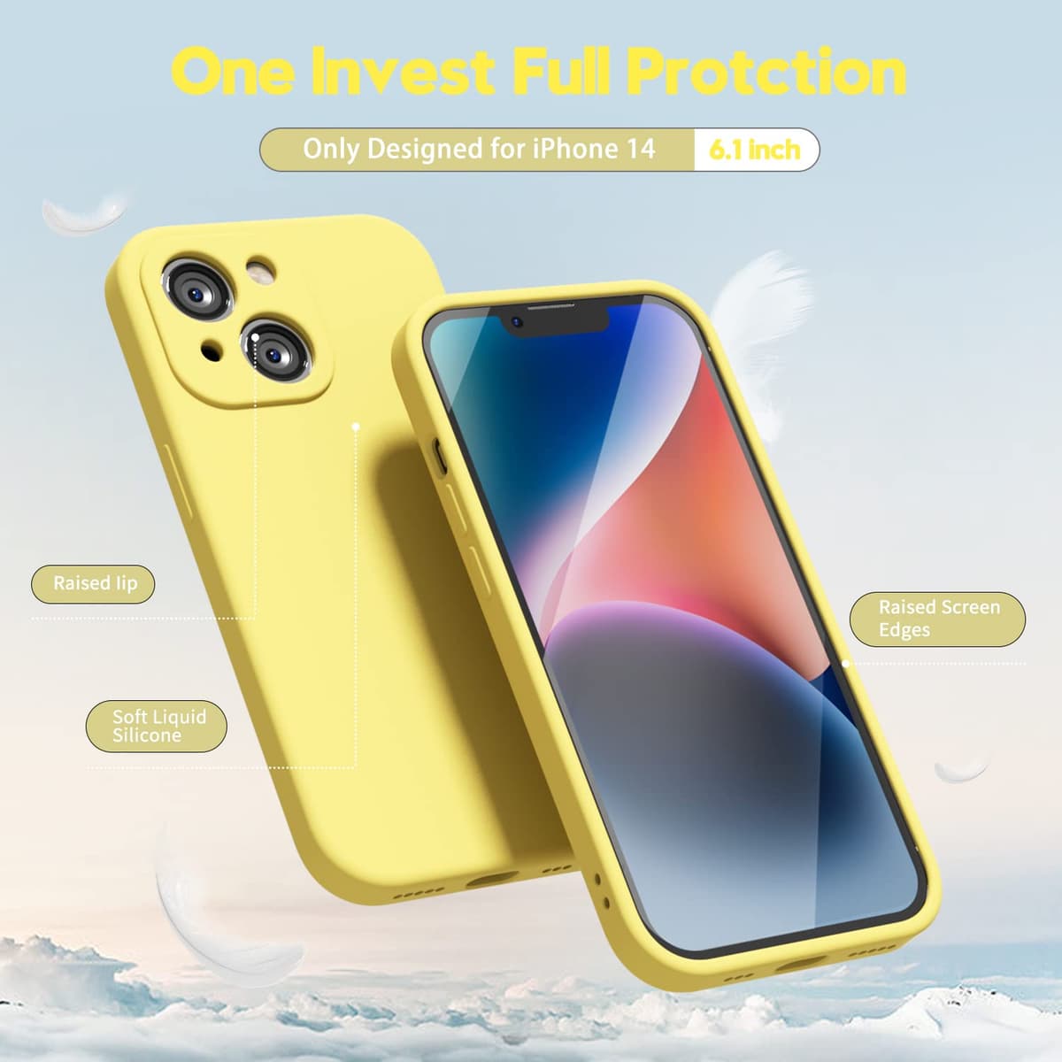 oakxco for iPhone 17 Pro Max Phone Case Liquid Silicone, Cute Thin Slim Grip Soft Rubber Gel for Women Men, Smooth Matte TPU Plain Solid Color Girly Simple Case with Camera Cover, Light Pink — view 1184