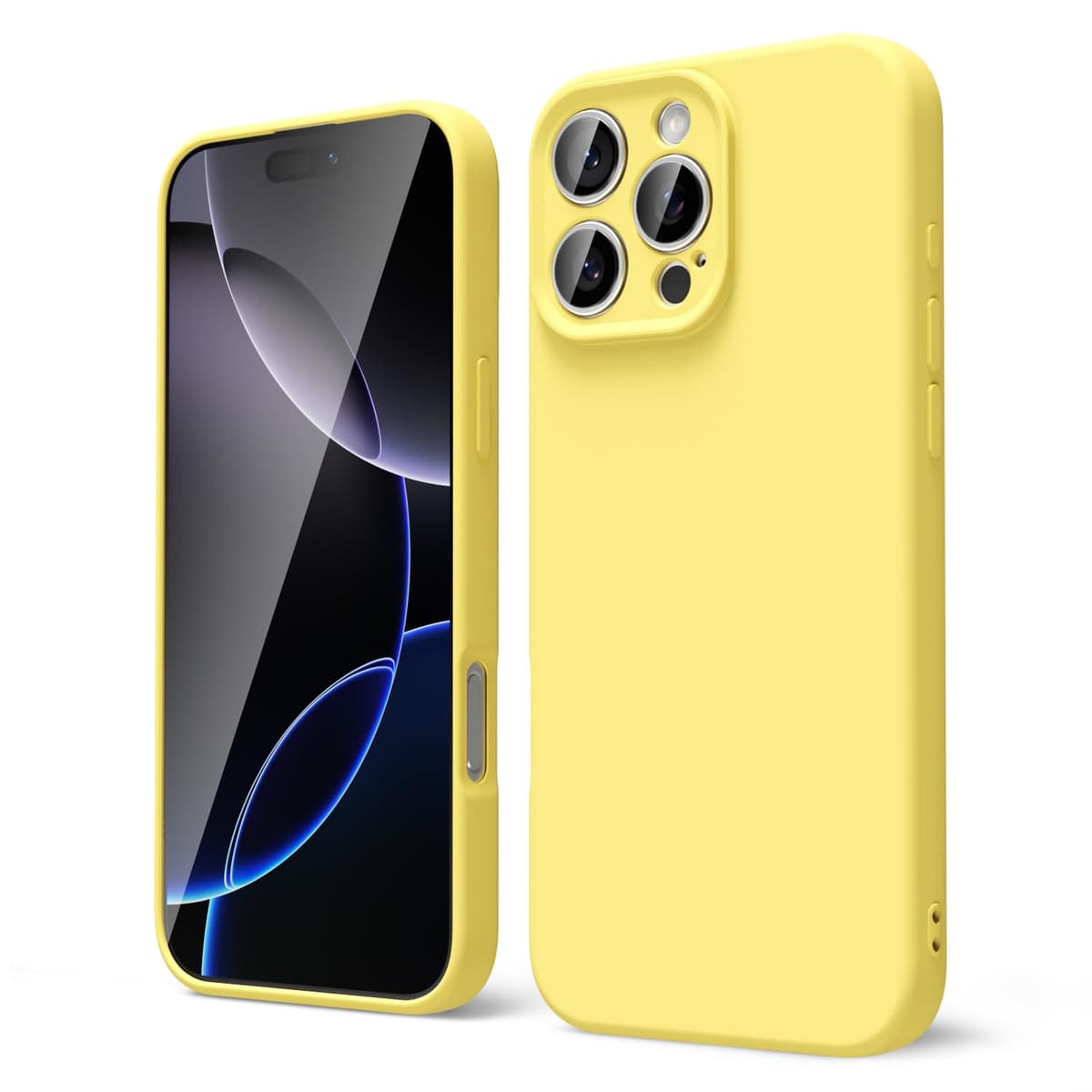 oakxco for iPhone 17 Pro Max Phone Case Liquid Silicone, Cute Thin Slim Grip Soft Rubber Gel for Women Men, Smooth Matte TPU Plain Solid Color Girly Simple Case with Camera Cover, Light Pink — view 644