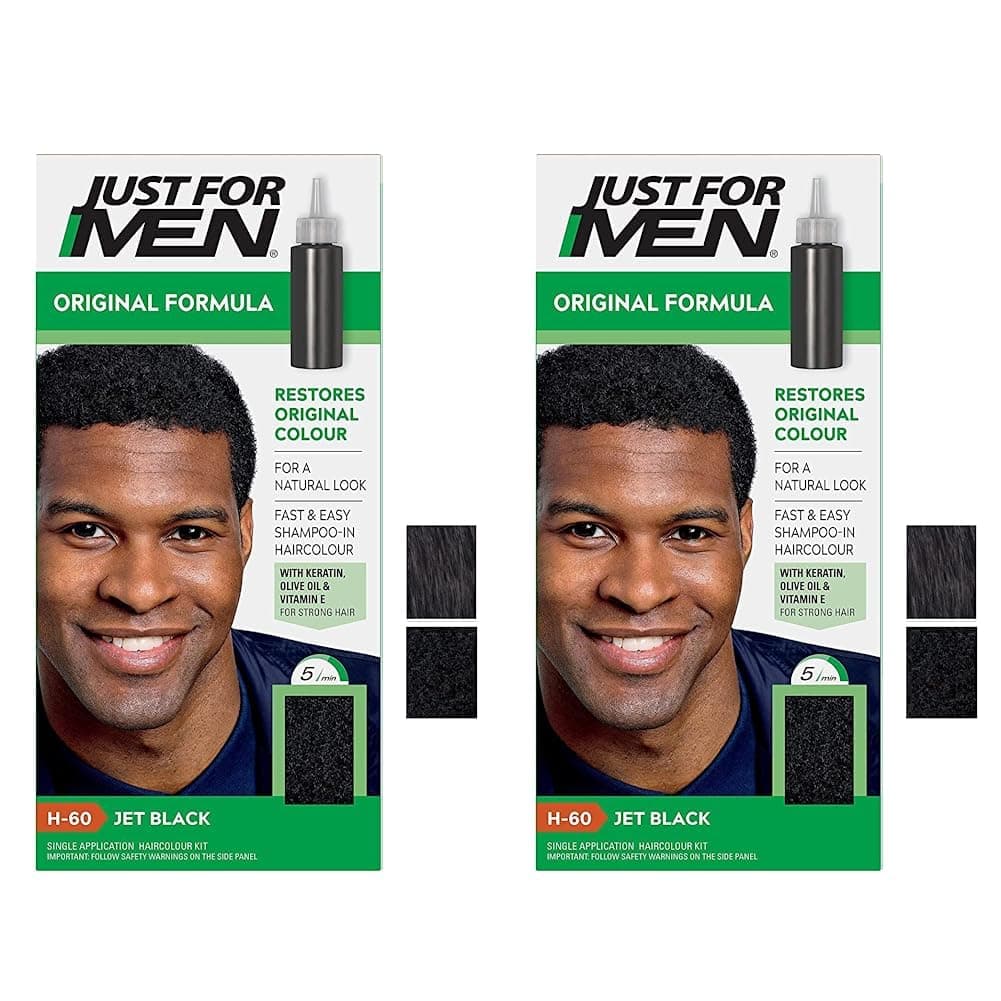 Just for men Original Formula Dark Brown Black Hair Dye, Restores Original Colour for a Natural Look H45 — view 7