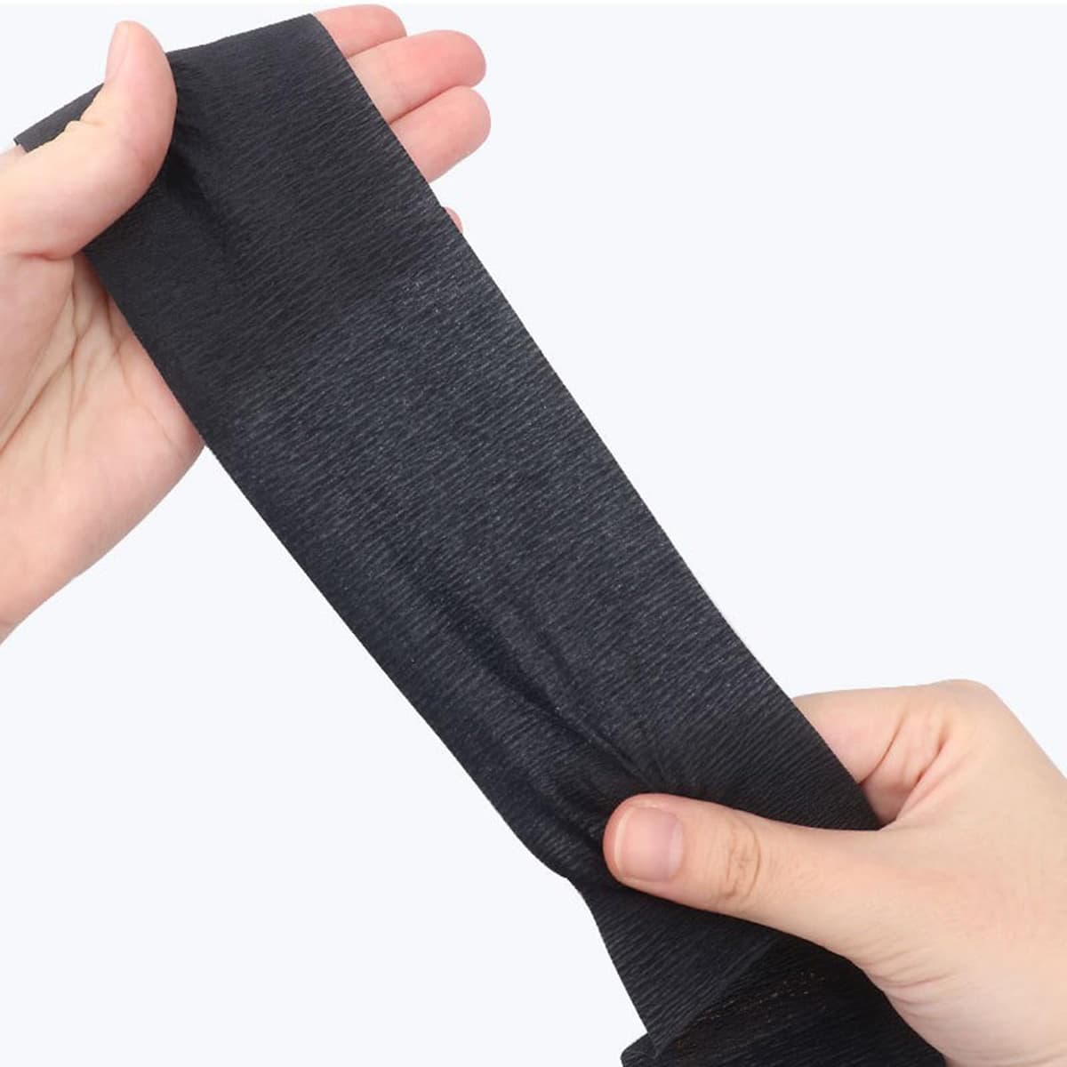 Feisate Collarín peluquería 3 rollos 300 hojas, cuello de papel peluquería 1 barra, papel de peluquería alrededor del cuello, tiras de cuello de peluquería Negro — view 4