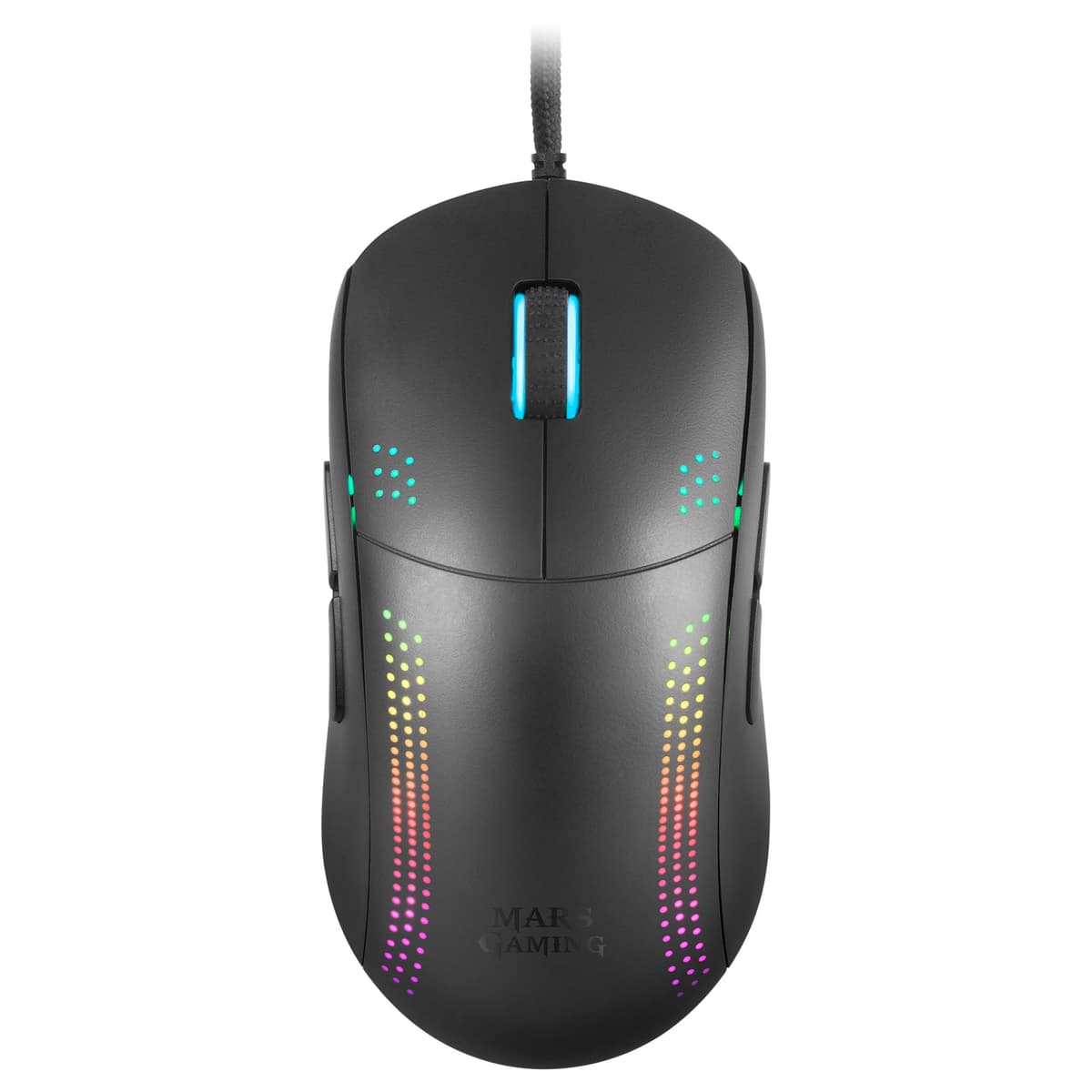 Mars Gaming MM024, Ratón Gaming RGB, Sensor Óptico 4000 dpi, Switches Mecánicos Huano, Iluminación RGB Flow, Ajuste On-The-Fly 1200/2400 / 3200/4000 dpi, Compatibilidad Multiplataforma, Negro — view 13