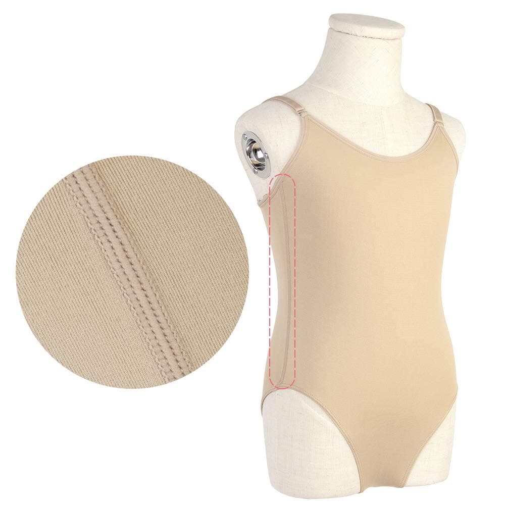 Soudittur Maillot de Danza Clásico Tirantes para Niña Ballet Body Leotardo Ropa Interior de Baile Sin Costuras con Correas Ajustables — view 7