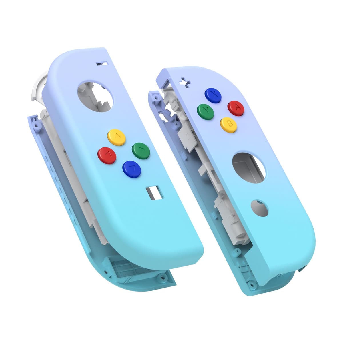 eXtremeRate Carcasa Joycon para Nintendo Switch & OLED Funda de Agarre Reemplazo Shell con Botones para Nintendo Switch Joycons OLED No Incluye Carcasa de Consola(Rojo Esmerilado) — view 13