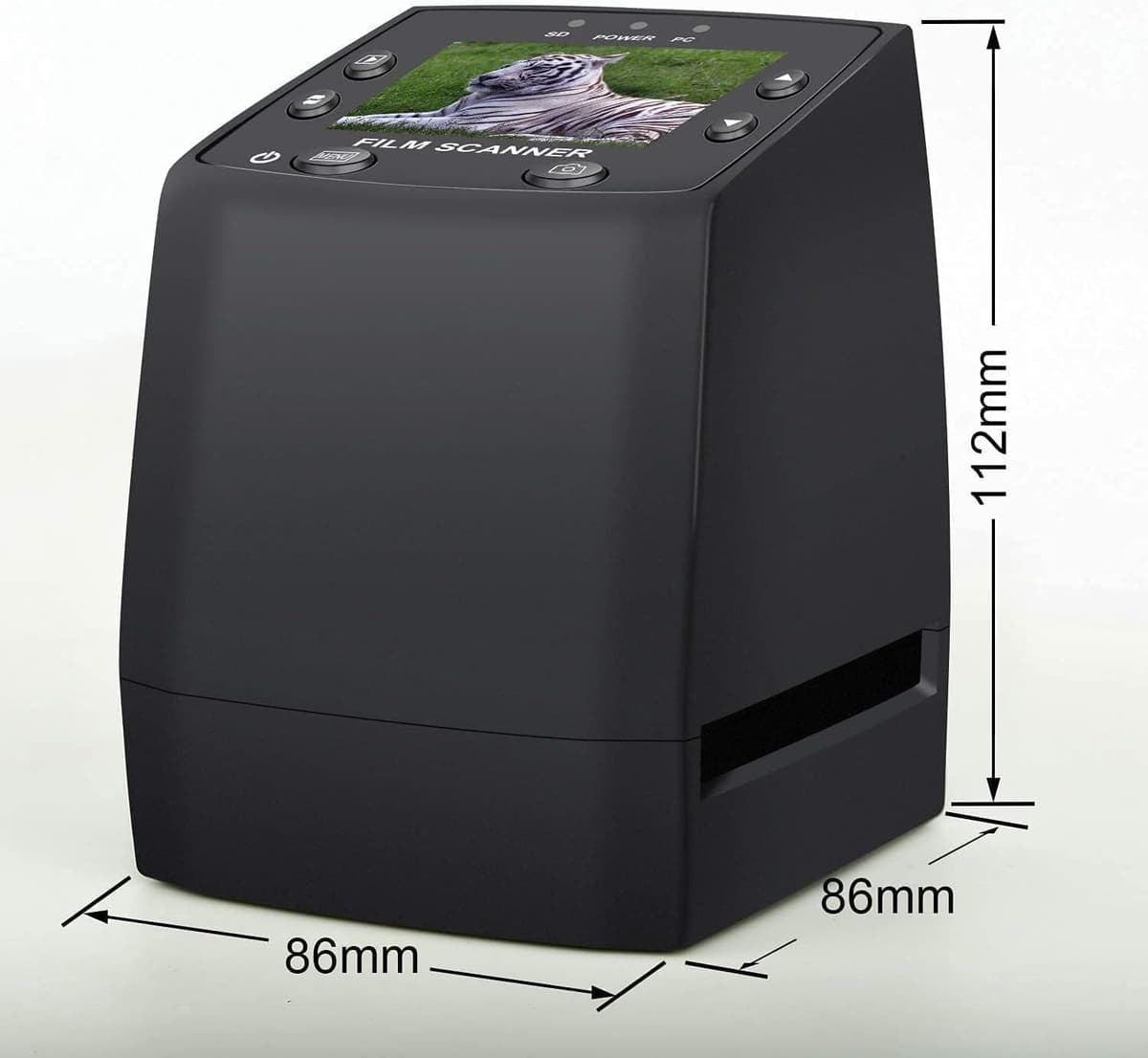 DIGITNOW!High Resolution 135 Film/Slide Scanner, Slide Viewer and Convert 35mm Negative Film &Slide to Digital JPEG Save into SD Card , with Slide Mounts Feeder No Computer/Software Required. — view 3