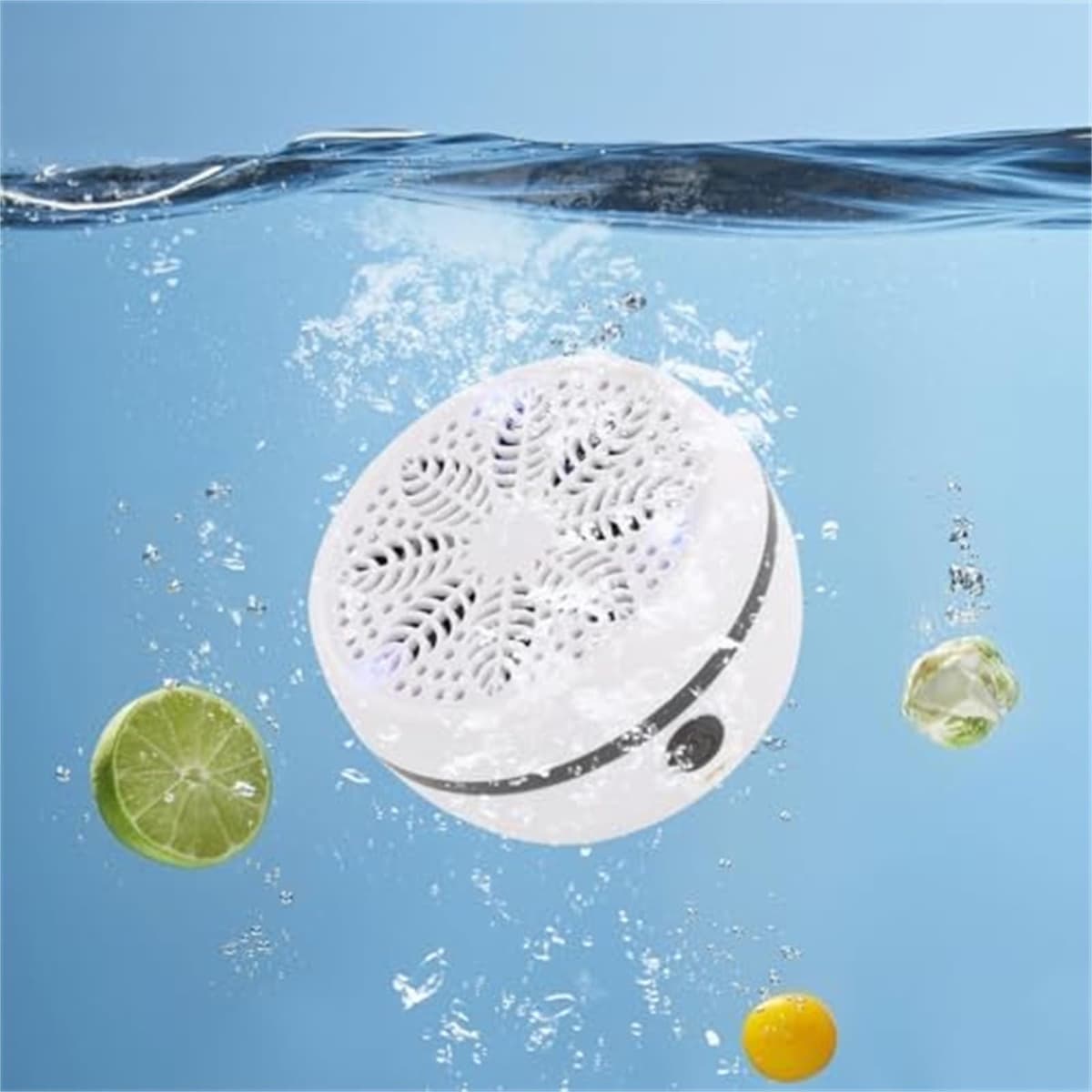Automatic Fruit Cleaner, Fruit & Vegetable Washers, Rechargeable Fruit Washing Machine, Waterproof Fruit and Veg Cleaner, Food Purifier Durable | Kitchen Tool, for Grains Meat Seafood (White) — view 4