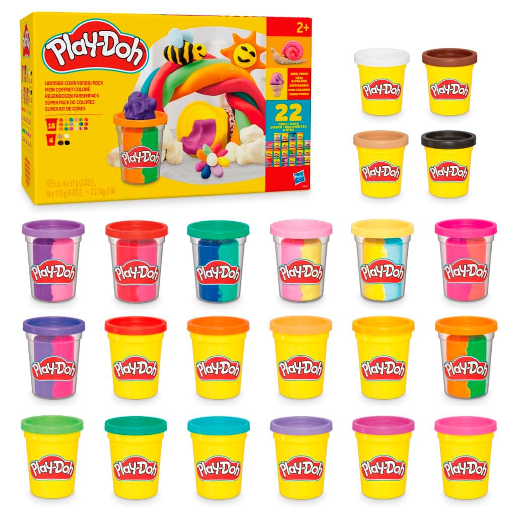 Play-Doh Pack de 20 Botes de Plastilina No Tóxica, Surtido de Colores, Manualidades y Actividades Creativas, Niños y Niñas de 2 Años o Más — view 5