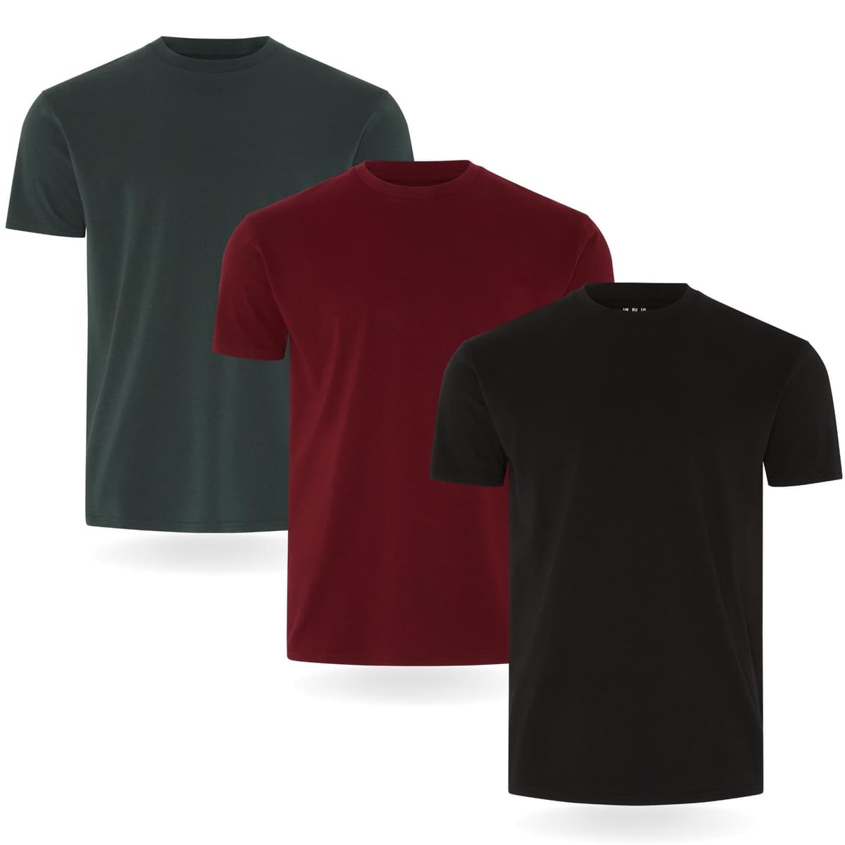 FM London 3/5-Pack Mens T Shirt - Premium Weight T-Shirts for Men with Lightly Fitted Design - Super Soft - Made with 100% Cotton - Stretch Fit for Any Occasion - Durable Comfort Fit — view 8