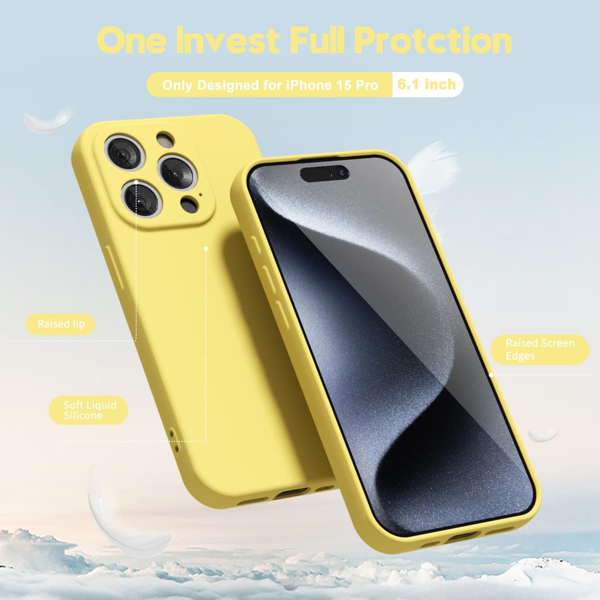 oakxco for iPhone 17 Pro Max Phone Case Liquid Silicone, Cute Thin Slim Grip Soft Rubber Gel for Women Men, Smooth Matte TPU Plain Solid Color Girly Simple Case with Camera Cover, Light Pink — view 679