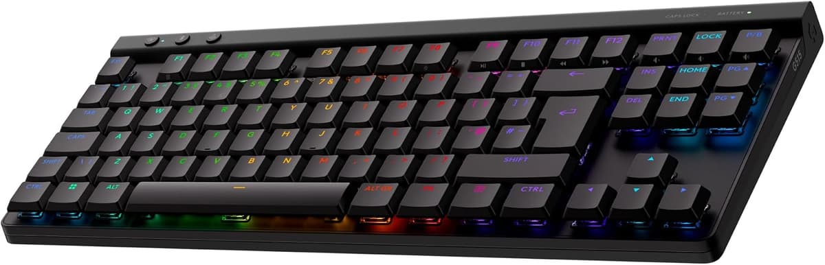 Logitech G G515 Lightspeed TKL Wireless Gaming Keyboard, Black
