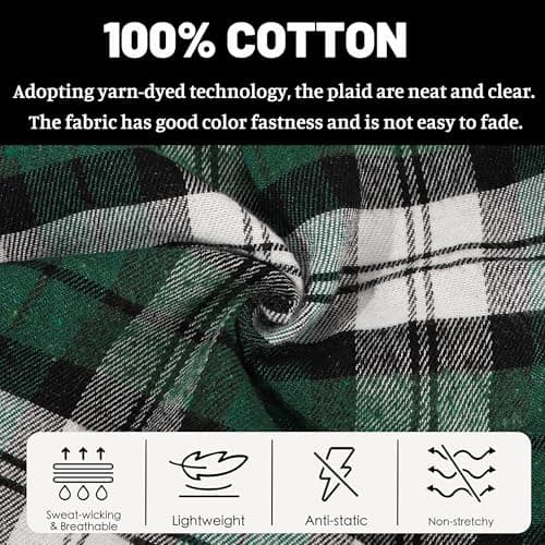 Dog Clothes for Small Dogs Dog Shirts with Polo Plaid Design, Breathable,Lightweight & Soft Pet Puppy T Shirts for Chihuahua Toy Poodle Cats Clothes (Green, XXS) — view 5