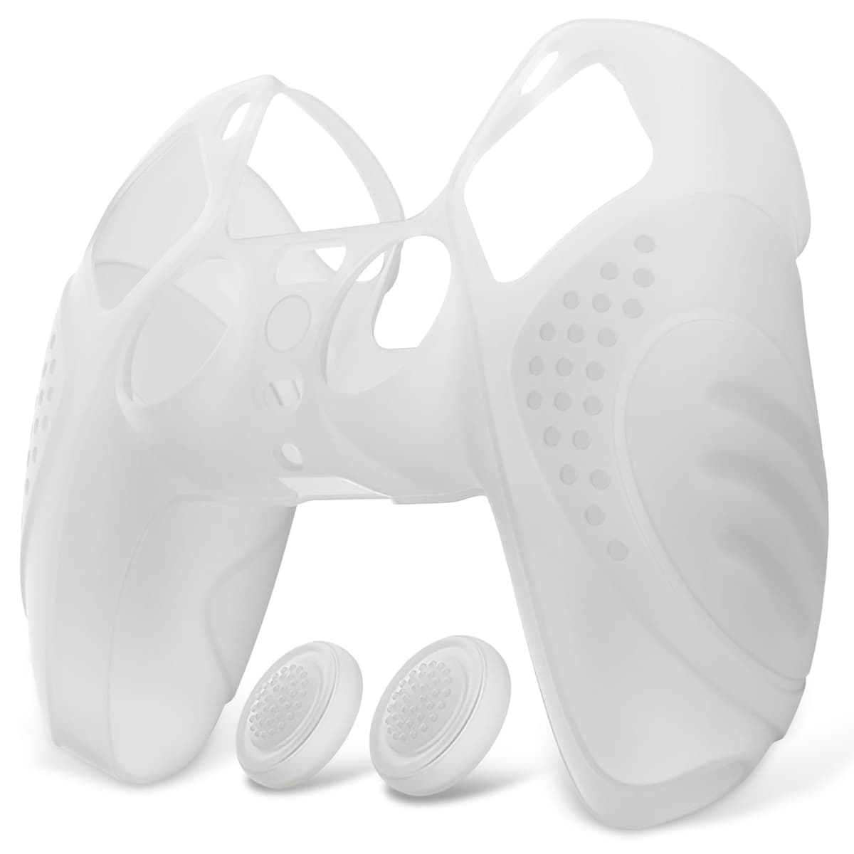 eXtremeRate PlayVital Funda de Silicona para ps5 - Carcasa Protectora Suave y Antideslizante con 2 Tapas de Joystick, Compatible con DualSense, Accesorio para ps5 (Edición Guardian-Malva Violeta) — view 16