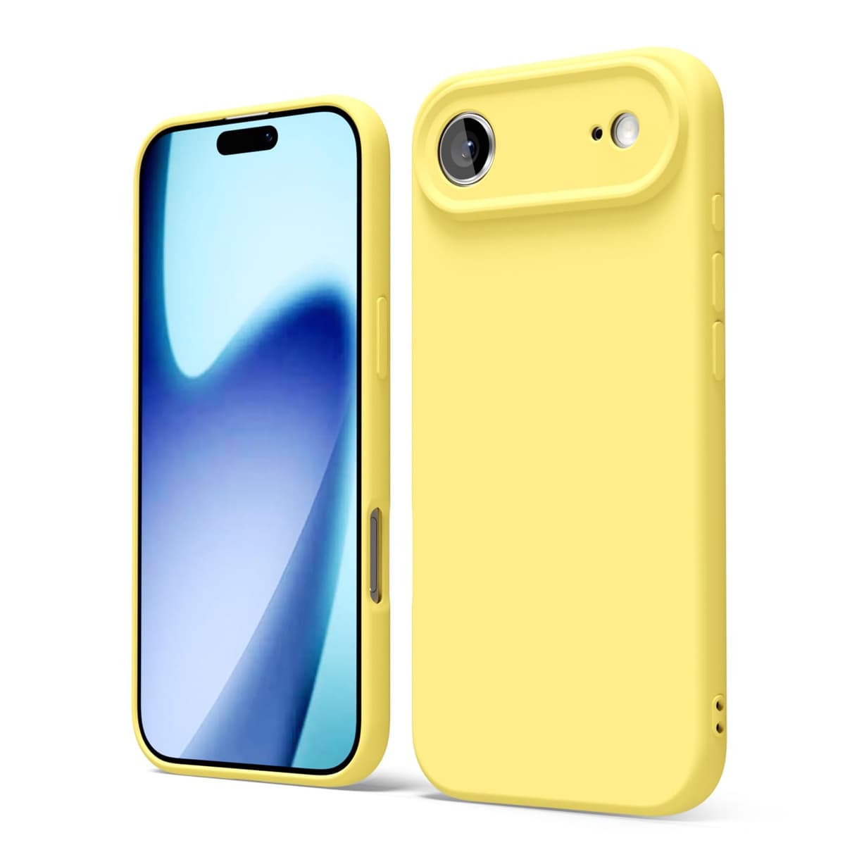 oakxco for iPhone 17 Pro Max Phone Case Liquid Silicone, Cute Thin Slim Grip Soft Rubber Gel for Women Men, Smooth Matte TPU Plain Solid Color Girly Simple Case with Camera Cover, Light Pink — view 1952