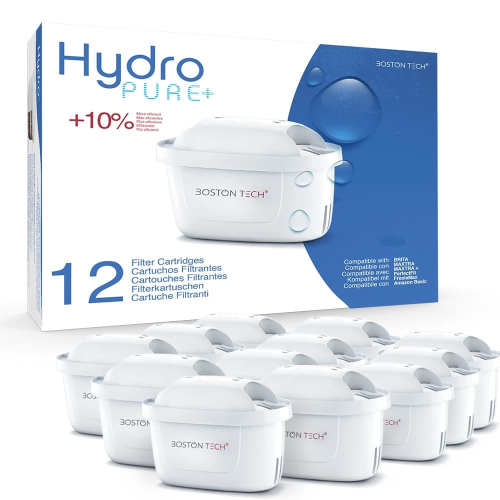 Filtros de agua Hydro Pure+ filtrantes compatibles con jarras Brita Maxtra/Maxtra+/PerfectFit/Amazon Basics que reducen la cal y el cloro NO REQUIERE ADAPTADOR (Paquete de 6) — view 7