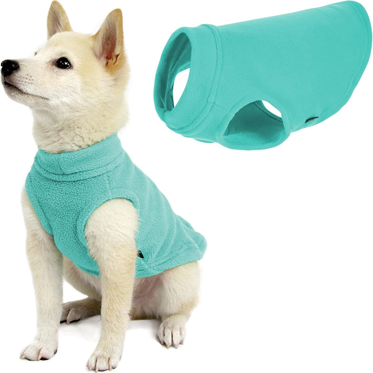 Gooby Stretch Fleece Pull Over Cold Weather Dog Vest, 2X-Large, Black — view 25