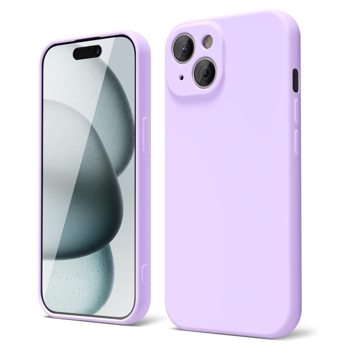 oakxco for iPhone 17 Pro Max Phone Case Liquid Silicone, Cute Thin Slim Grip Soft Rubber Gel for Women Men, Smooth Matte TPU Plain Solid Color Girly Simple Case with Camera Cover, Light Pink — view 1379