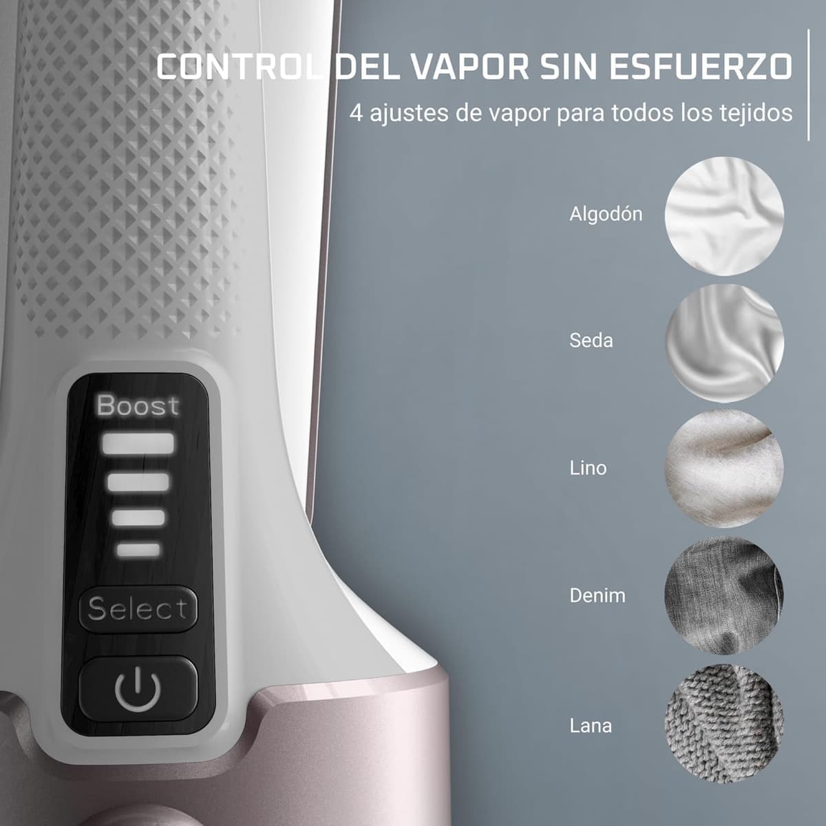 Rowenta Pure Force, Cepillo de vapor y plancha 2 en 1, Uso vertical/horizontal, Vapor potente, Se calienta en 25s, Depósito de agua extraíble de 180ml, Elimina hasta el 99,99% de bacterias, DR8720F0 — view 5