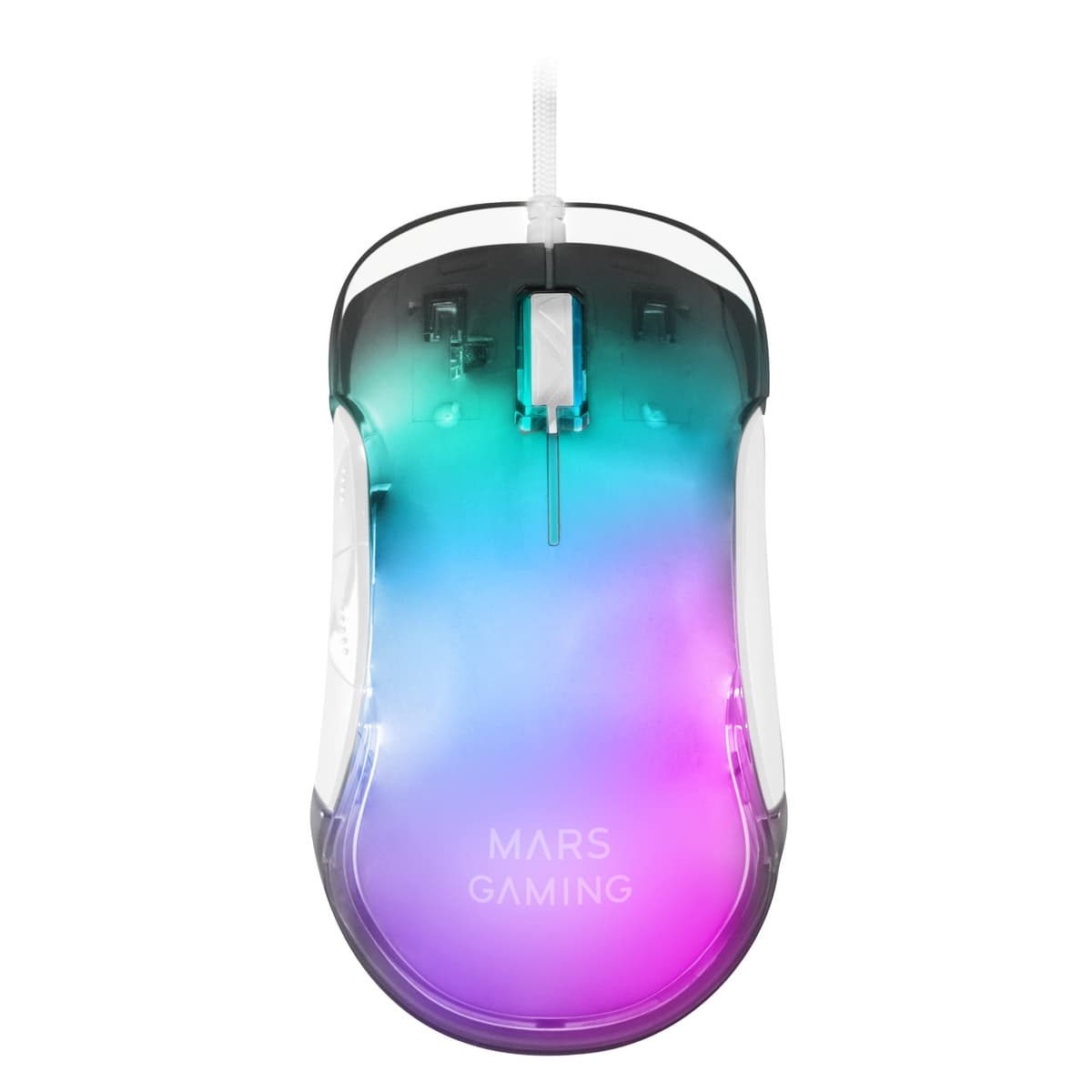 Mars Gaming MM024, Ratón Gaming RGB, Sensor Óptico 4000 dpi, Switches Mecánicos Huano, Iluminación RGB Flow, Ajuste On-The-Fly 1200/2400 / 3200/4000 dpi, Compatibilidad Multiplataforma, Negro — view 39