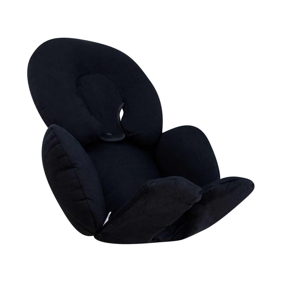 JYOKO Kids Reductor Universal Bebé 2 Piezas, Algodón Orgánico, para Cochecito Y Silla De Coche Grupo 0, Hecho En Barcelona – Soporte De Cabeza Y Cuerpo – Black Series