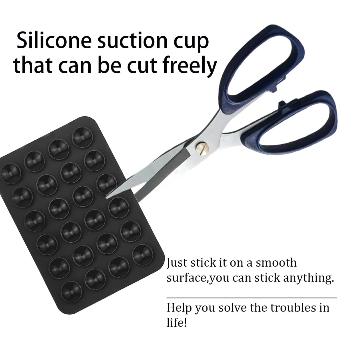 4 Suction Cup Holders for Mobile Phone, Silicone Phone Holder Suitable for 4 Packs of Silicone Suction Cups for All Models of Mobile Phones, Silicone Suction Cup for Car (NEG — view 5
