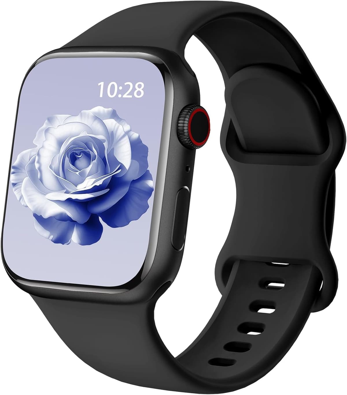 Patented Upgraded Silicone Strap Compatible with Apple Watch Straps 38mm 40mm 41mm 42mm(Series 10) for Women Men,Soft and Breathable Sport Watch Bands for iWatch Series 10 9 8 7 6 5 4 3 2 1 SE — view 41