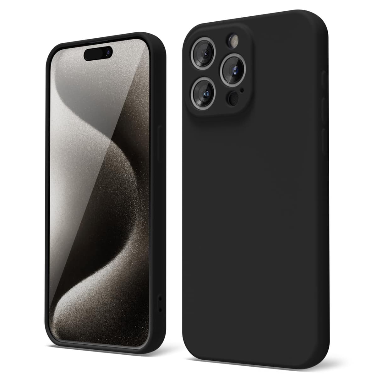oakxco for iPhone 17 Pro Max Phone Case Liquid Silicone, Cute Thin Slim Grip Soft Rubber Gel for Women Men, Smooth Matte TPU Plain Solid Color Girly Simple Case with Camera Cover, Light Pink — view 432