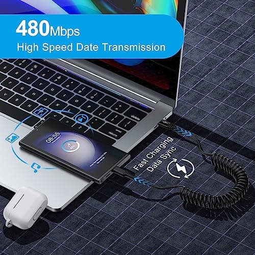 Android Auto USB C Cable for Car Samsung Charger Cord Type C Fast Charging — view 2