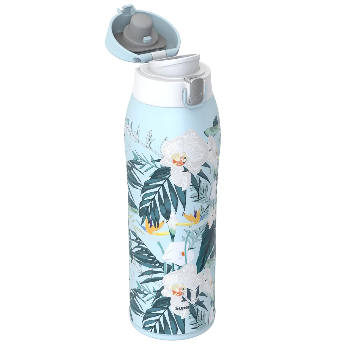 Super Sparrow Insulated Water Bottle - Travel Mug - 500ml, 750ml，950ml - Stainless Steel Water Bottles - BPA Free - Leakproof Metal Bottles - Includes 2 Lids, Straw Lid & Spout Lid — view 37
