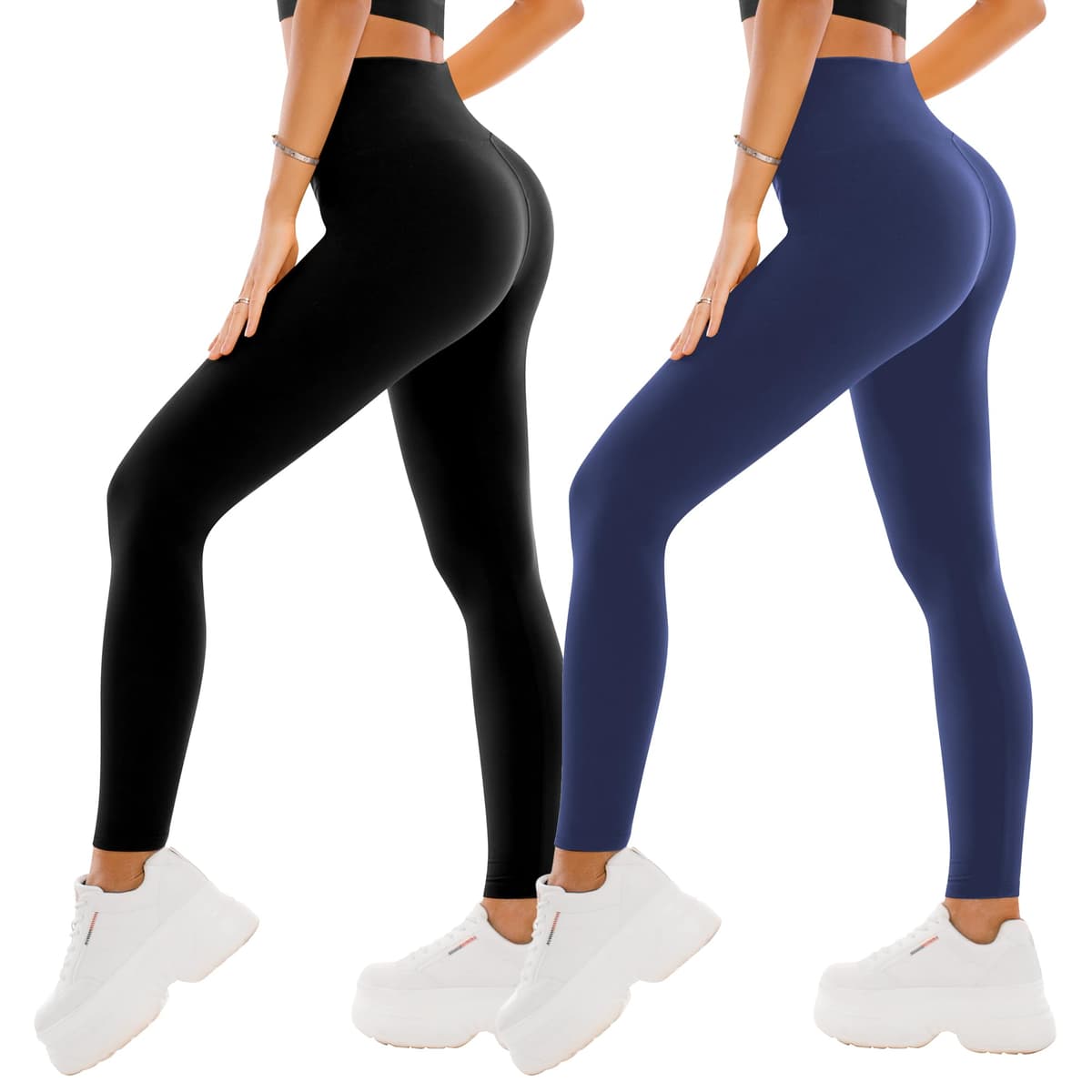 SINOPHANT 2 Leggins Mujer Pantalon Yoga Mallas Deporte Leggings Suaves Elásticos de Cintura Alta Pilates — view 10