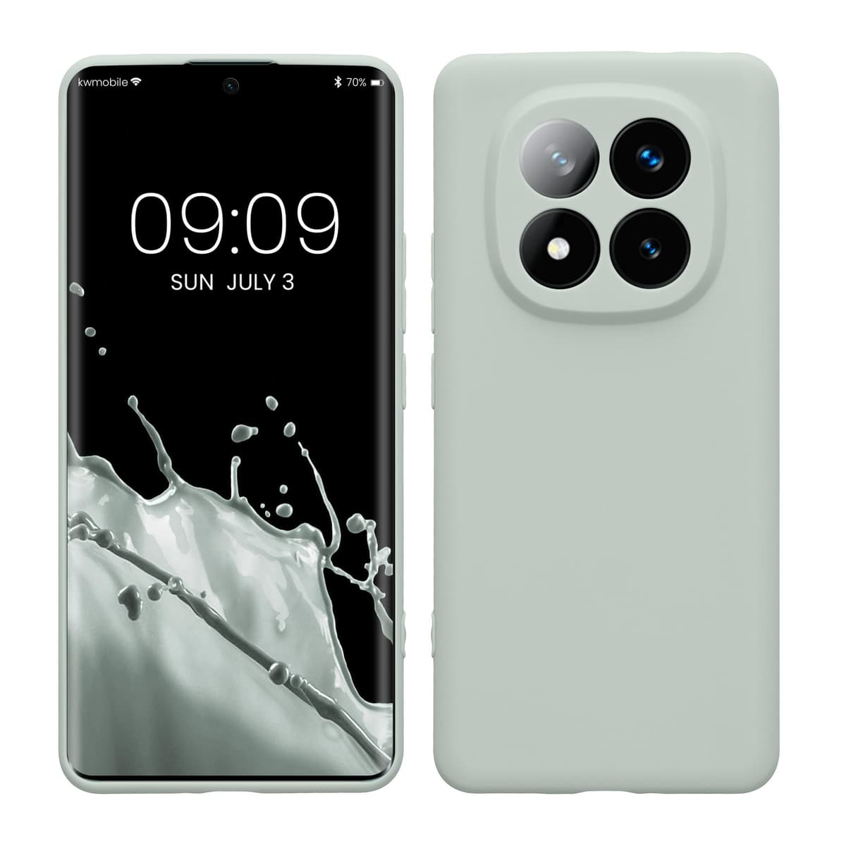 kwmobile Carcasa Compatible con Xiaomi Redmi Note 14 Pro 5G / Poco X7 Funda - Funda Ultrafina de TPU con Bordes elevados - Lavanda Metalizado — view 241