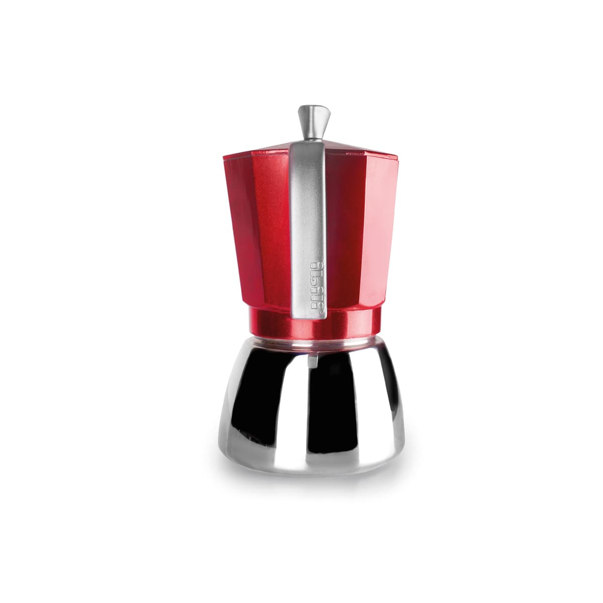 IBILI - Cafetera express Elba Red, 9 tazas, 450 ml, Aluminio fundido, Base de Acero Inoxidable, Apto para inducción — view 4