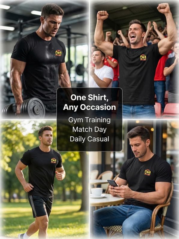 Mens T-Shirts World Cup 2026 Merchandise Funny Football Shirts Summer Short Sleeve Crew Neck Tops Loose Tees Casual Blouse Training Hiking Workout Athletic Tee Black — view 2
