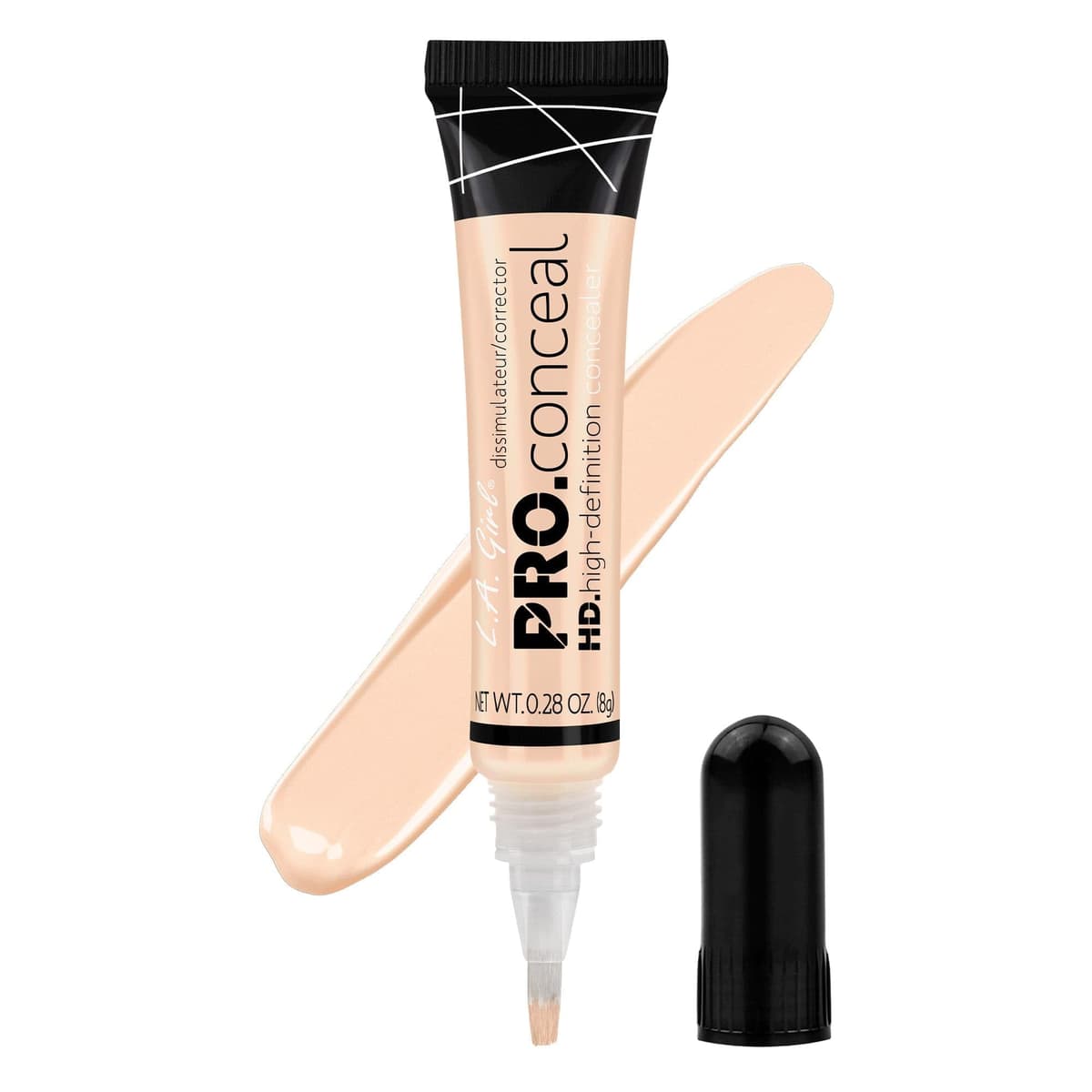 L.A. Girl - Corrector HD Pro Conceal | Cobertura completa | Aspecto natural | Minimiza líneas finas | Resistente | Larga duración, Light Yellow, 8 g — view 39