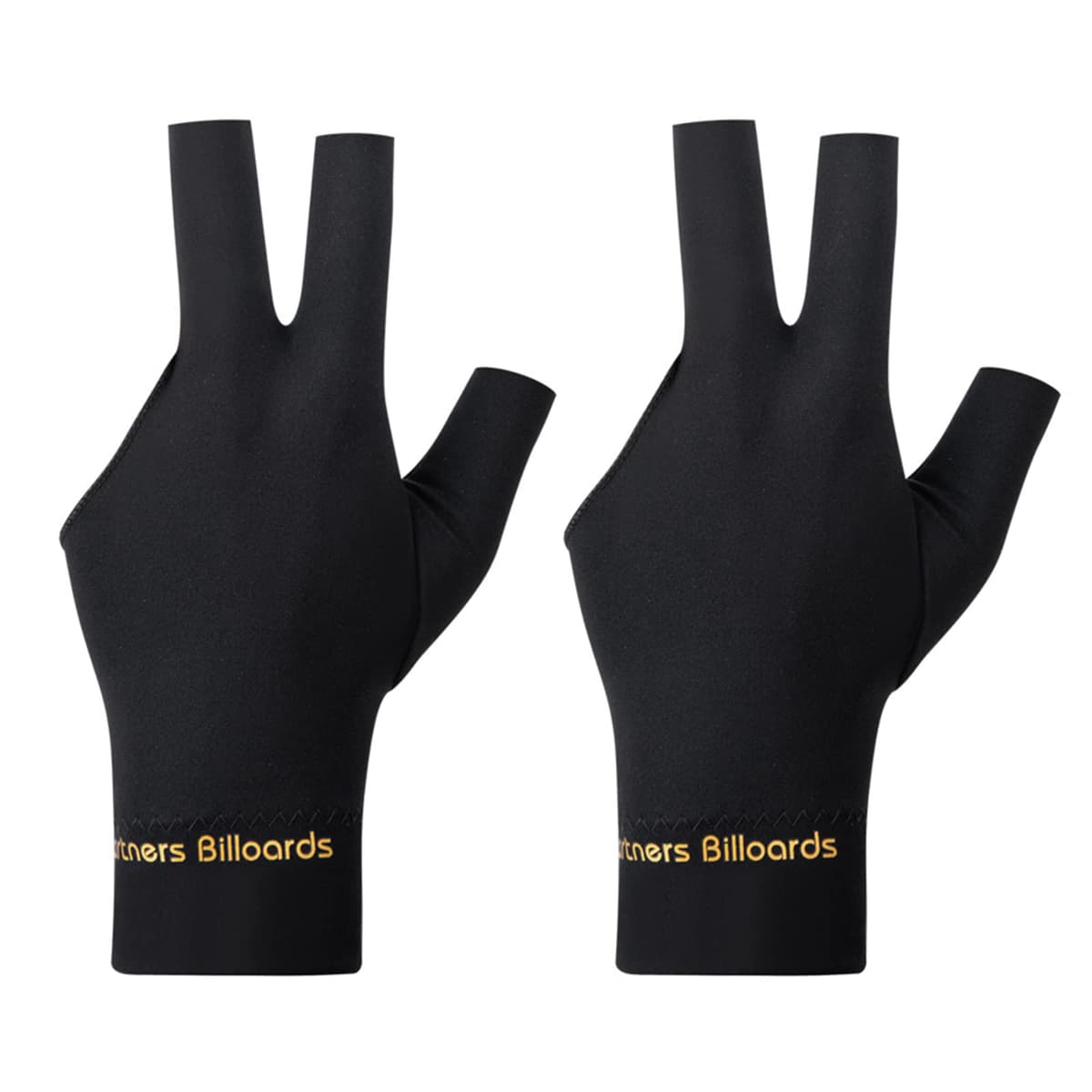 Tokaneit Guantes de Billar Antideslizantes,Guante de Taco de Tres Dedos,Guante de Billar Universal de Tres Dedos,Guantes Elásticos Transpirables,Unisex,por Las Manos Izquierda y Derecha 2 Piezas