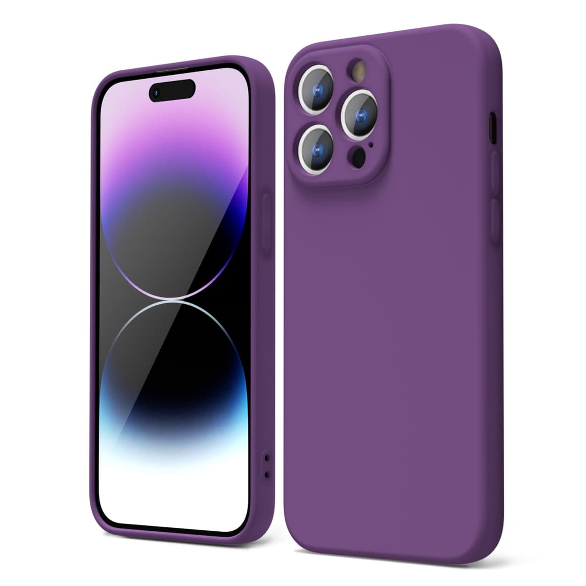 oakxco for iPhone 17 Pro Max Phone Case Liquid Silicone, Cute Thin Slim Grip Soft Rubber Gel for Women Men, Smooth Matte TPU Plain Solid Color Girly Simple Case with Camera Cover, Light Pink — view 907