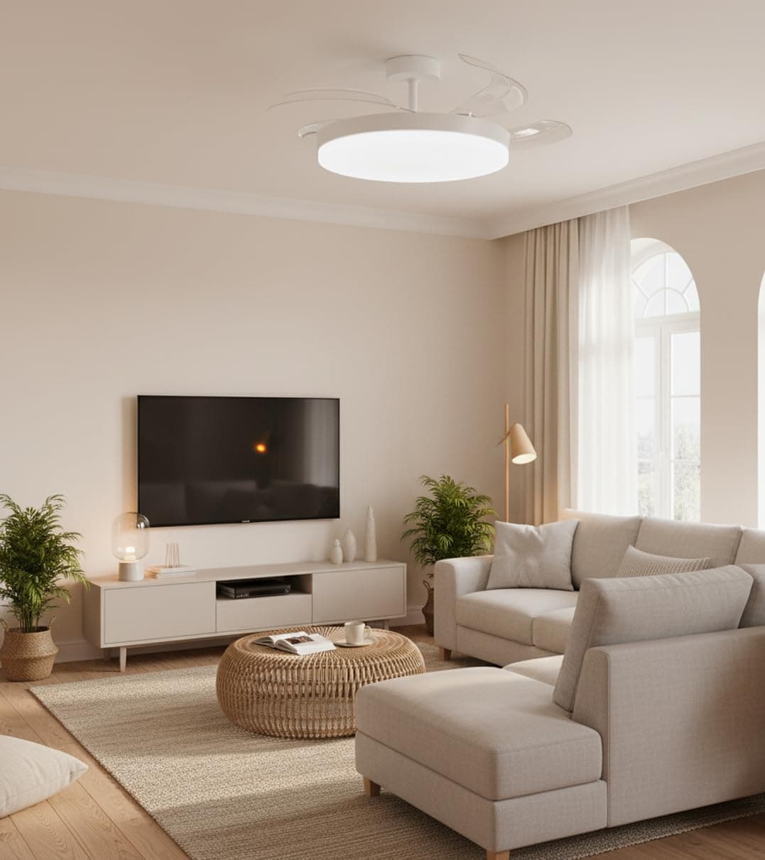 BEL AIR HOME - Ventilador de Techo ARES, Motor DC, LED 36W y Control Remoto, 3 Aspas Plegables, Dormitorios y comedores — view 2